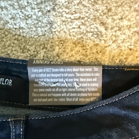 1822 Denim Dark Blue Ankle Jeans - Picture 6 of 9